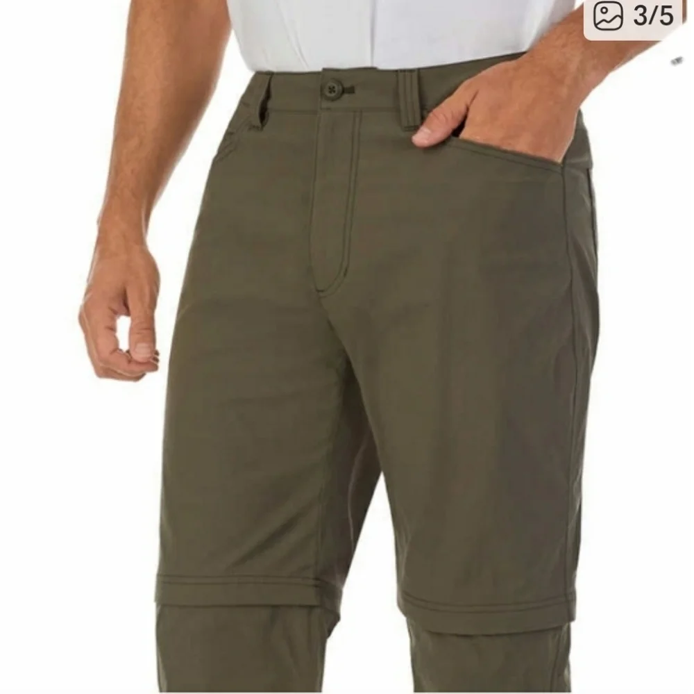 Eddie Bauer First Ascent‎ Tech Cargo Convertible Hiking Pants Gray Men's 38x30